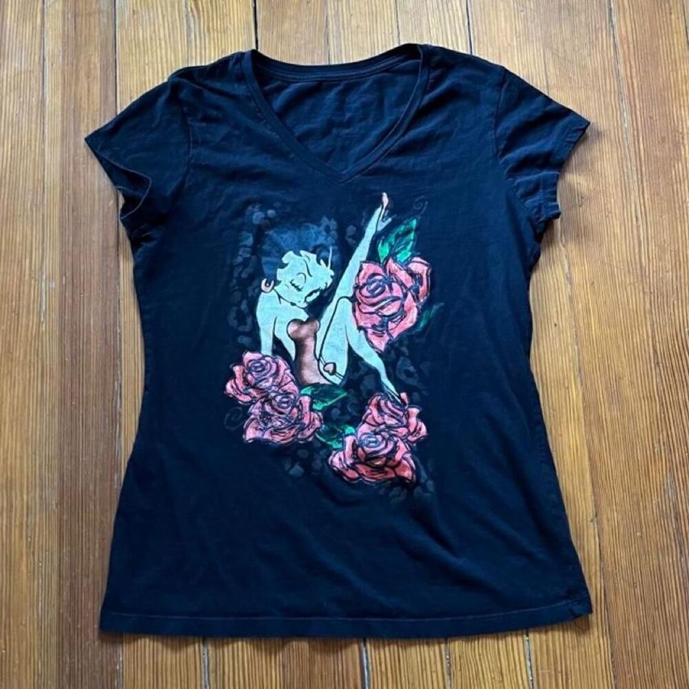 Betty-boop Women's Black T-shirt